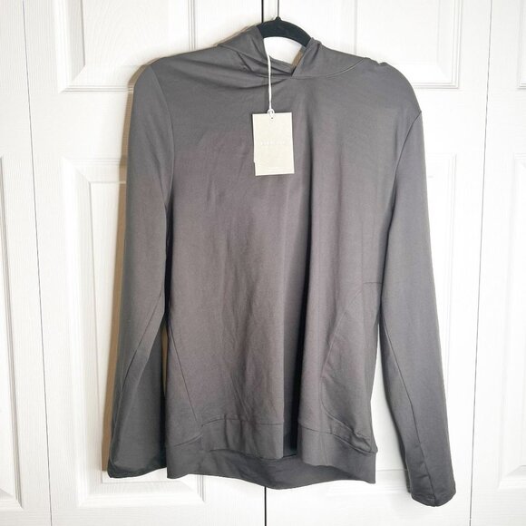 Everlane The ReNew Air Charcoal Black Long Sleeve Hoodie Men's Size Medium M - Picture 1 of 10
